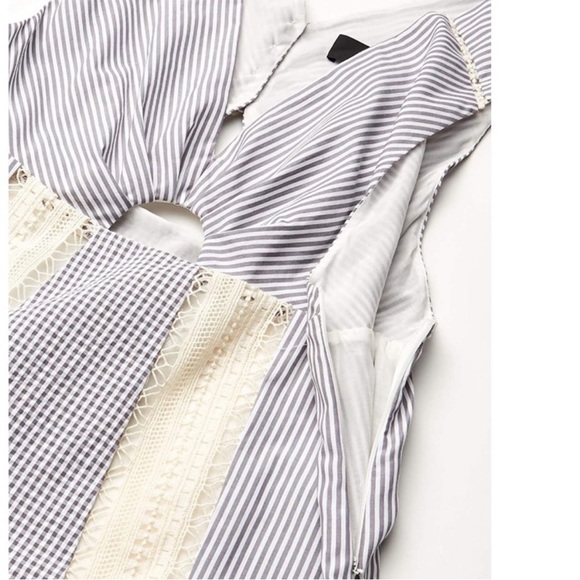 Thakoon Cotton Crochet Inset Midi Dress - Picture 9 of 10